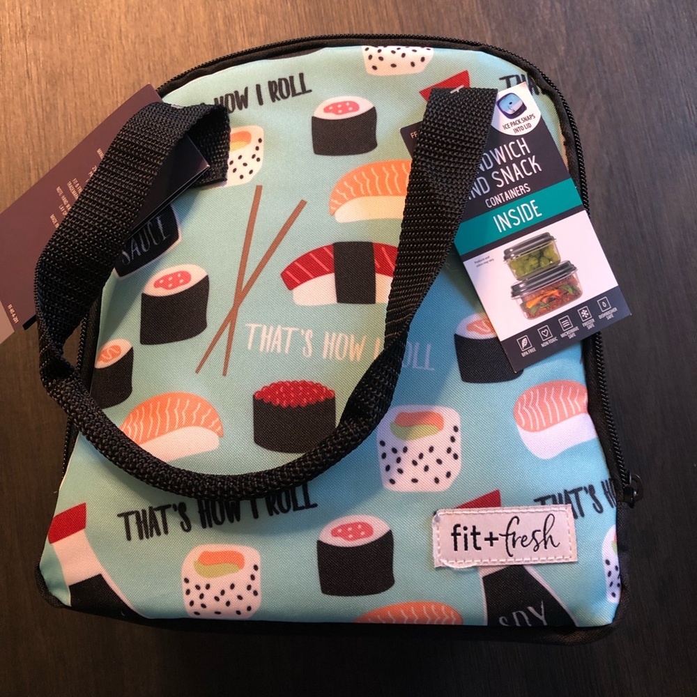 Sushi Lunchbox with containers and ice pack